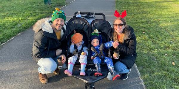 Beckenham and Bromley Twins+ Club Mini Reindeer Run fundraiser