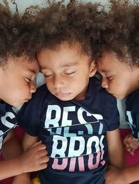 Triplets sleeping