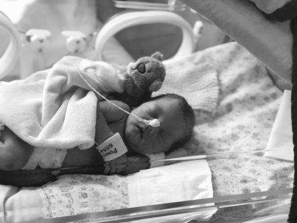 Baby in neonatal care