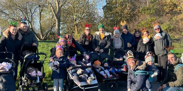 Beckenham and Bromley Twins+ Club Mini Reindeer Run fundraiser